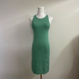 Old Navy Green Ribbed Tank Dress